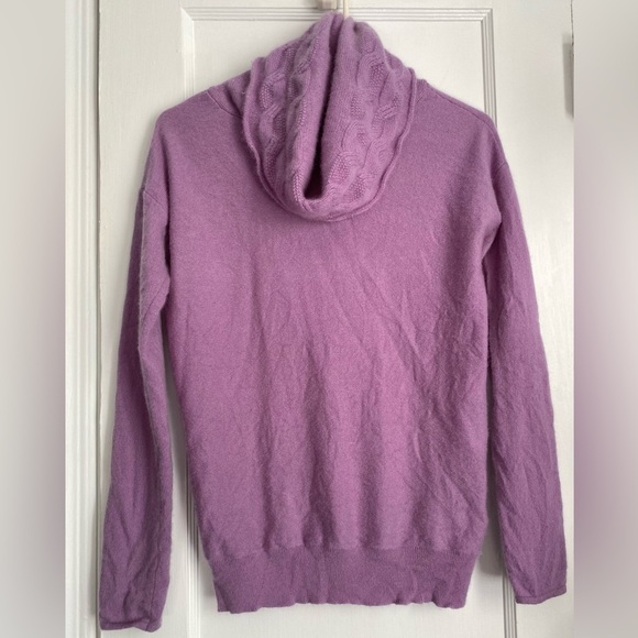 346 Brooks Brothers Chunky Cowlneck Pullover Pure Cashmere Sweater Size Small - Picture 2 of 8
